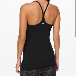 Lululemon power Y black tank. Size 2